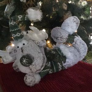 Christmas Moose Plush Holiday Lounger